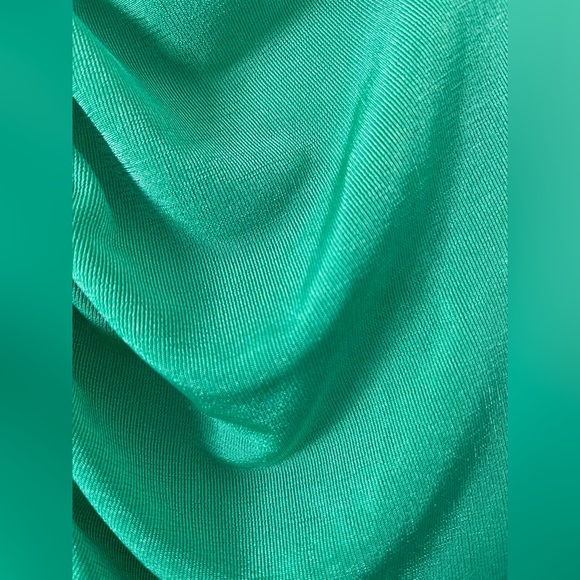 Kohl’s Rutched Green Buttoned Women’s Dress - Picture 2 of 4